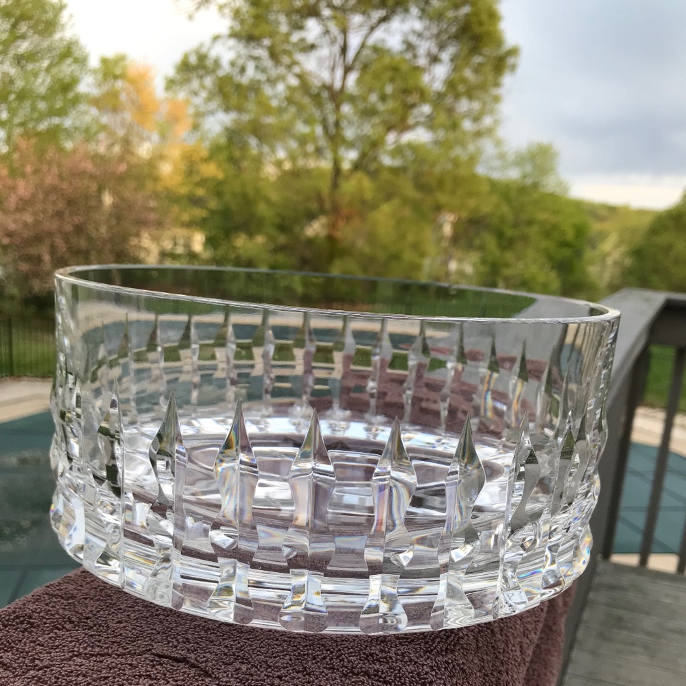 Rosenthal Holdfast Cut Crystal Serving Bowl Bjorn